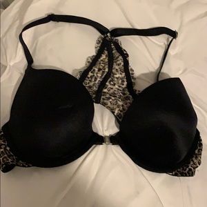 Push-up racerback pink bra